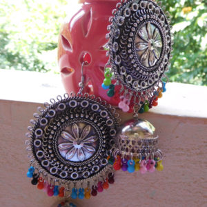 Multicolored Round Earring